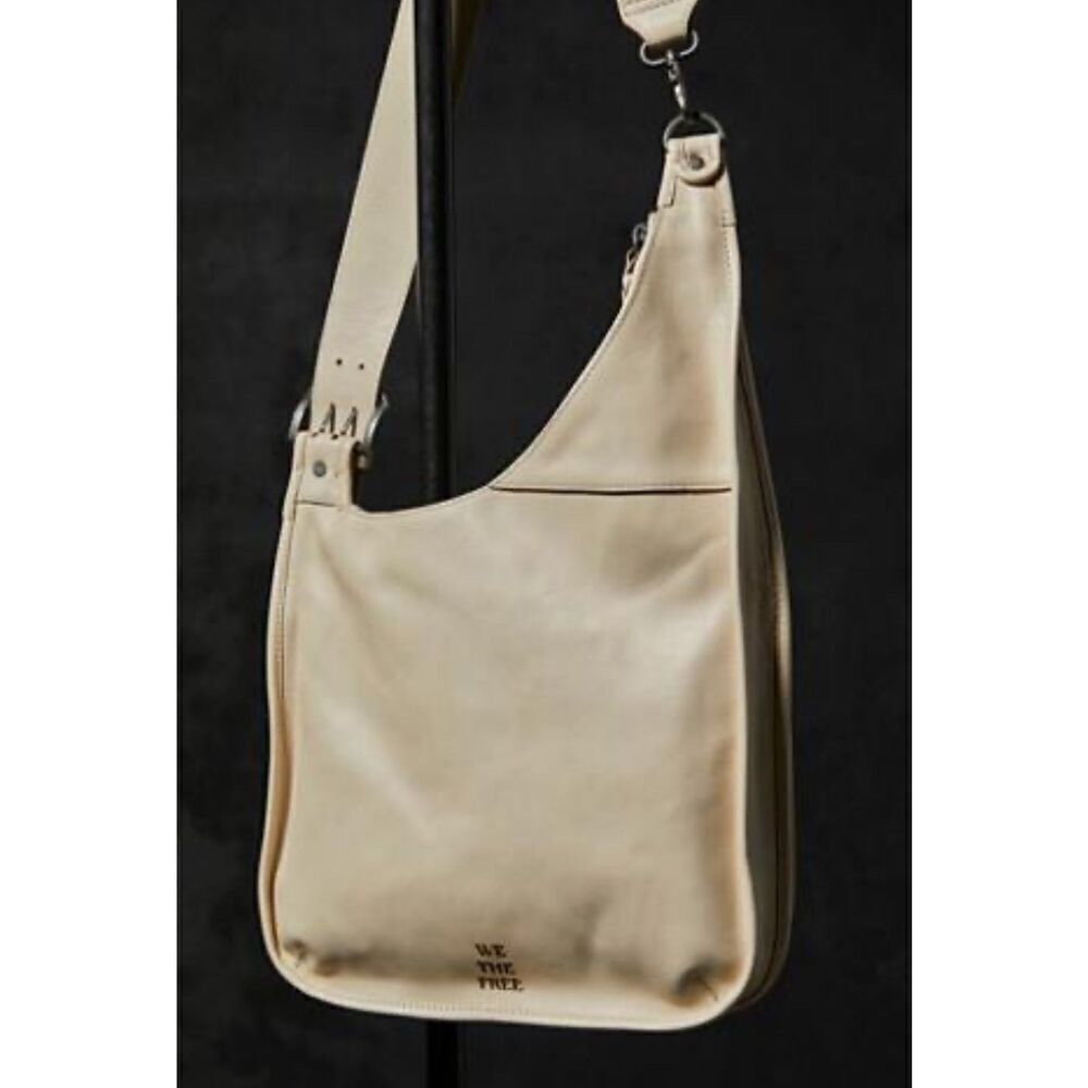 NWT Free People We the People Bag Sling Revival Cream Leather